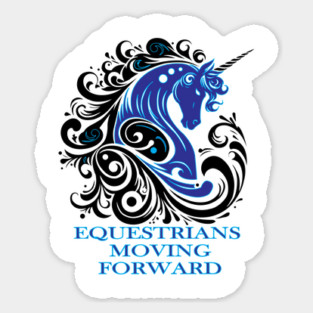 Equestrian Moving Forward Sticker