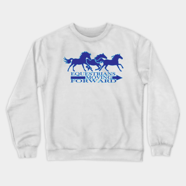 Equestrians Moving Forward Crewneck Sweatshirt by DickinsonDesign