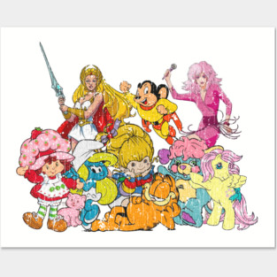 Vintage - 80s Cartoons Posters and Art