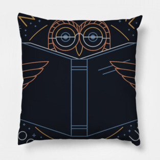 Nocturnal Book Readers Club Pillow