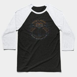 Nocturnal Book Readers Club Baseball T-Shirt