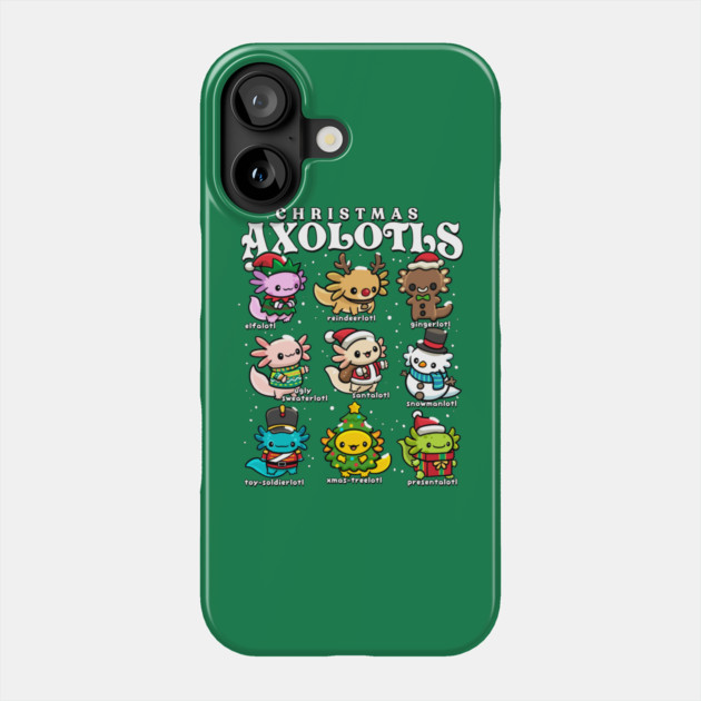 Christmas Axolotls Phone Case by GoshWow®