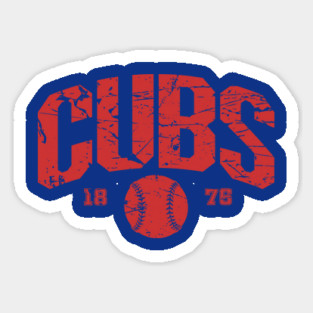Baseball Cubs Sticker