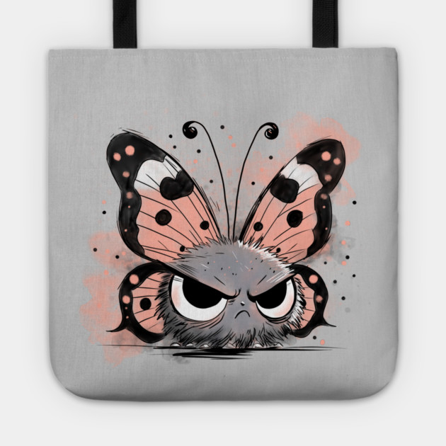 Grumpy Butterfly Tote by H. R. Sinclair