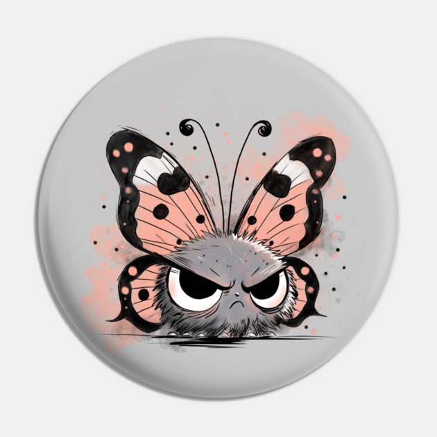 Grumpy Butterfly Pin by H. R. Sinclair
