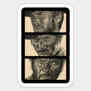 The Good The Bad and The Ugly 90S Sticker