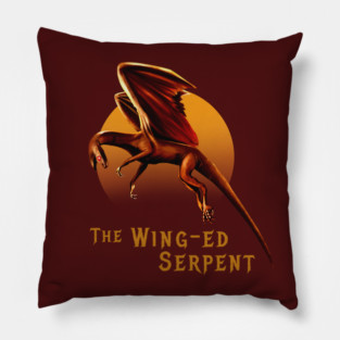 Wing-ed Serpent Pillow