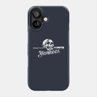 YANKEES Skull on Bat Phone Case