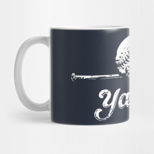 YANKEES Skull on Bat Mug