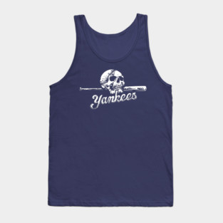 YANKEES Skull on Bat Tank Top