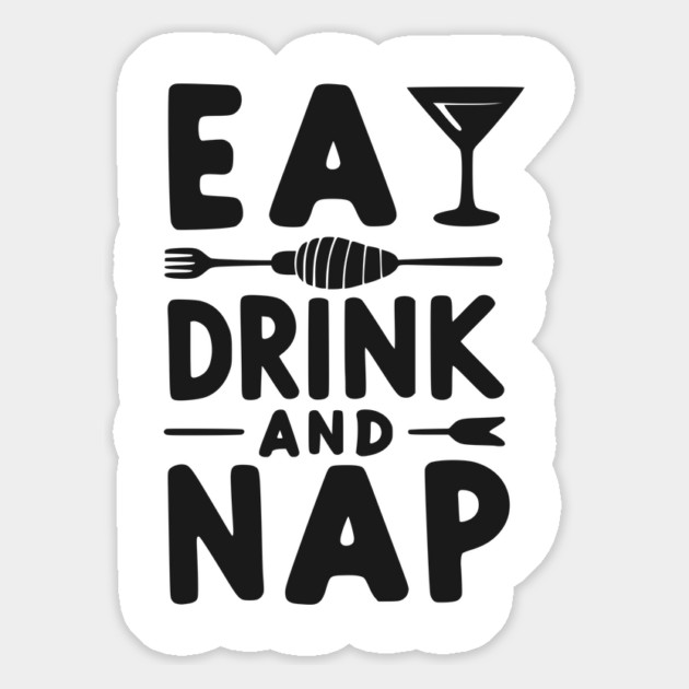Eat Drink and Nap Magnet by Frank Ring