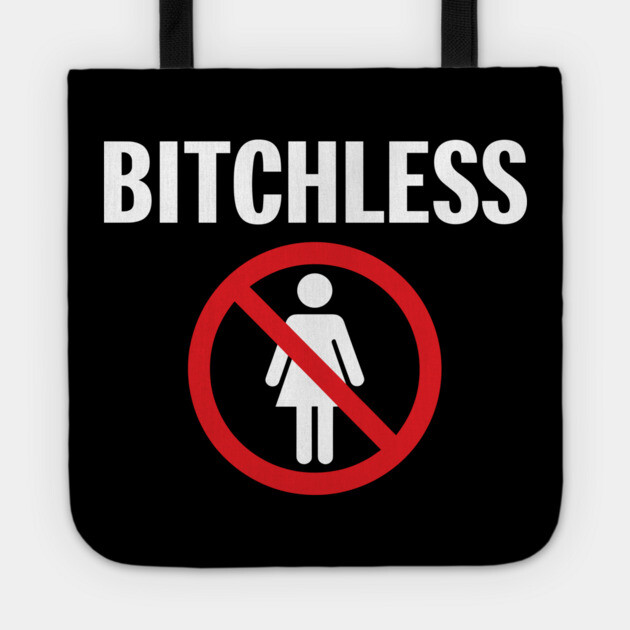 Bitchless No Drama Anti Love Sarcastic Statement Tote by Anticorporati