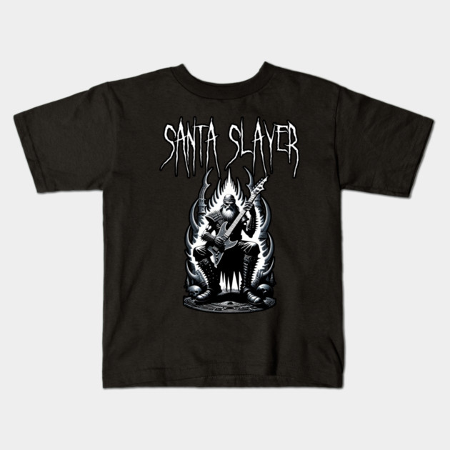 Santa Slayer Kids T-Shirt by Grave Digs