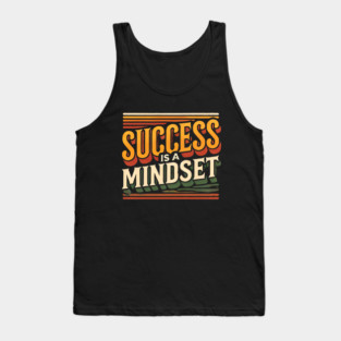 Success is a Mindset, Motivational Quote Tank Top