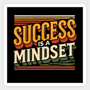 Success is a Mindset, Motivational Quote Sticker