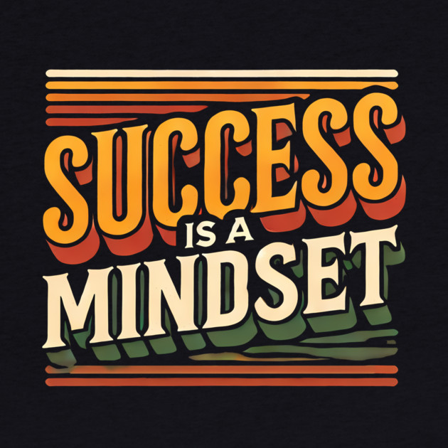 Success is a Mindset, Motivational Quote by logiamerch