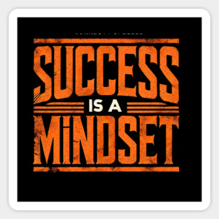 Success is a Mindset, Motivational Quote Sticker