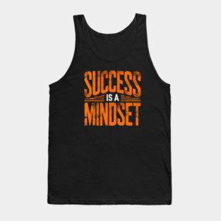 Success is a Mindset, Motivational Quote Tank Top