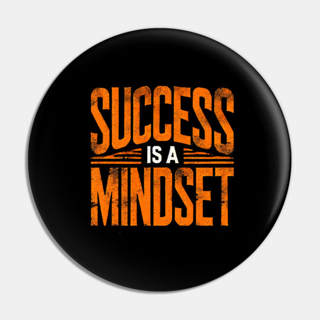 Success is a Mindset, Motivational Quote Pin by logiamerch