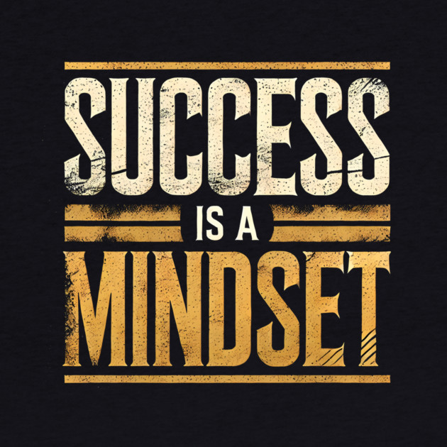 Success is a Mindset, Motivational Quote by logiamerch