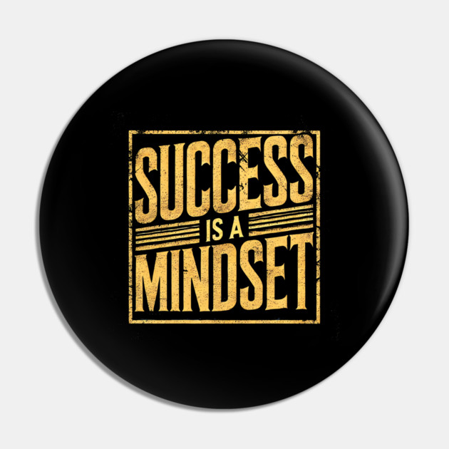 Success is a Mindset, Motivational Quote Pin by logiamerch