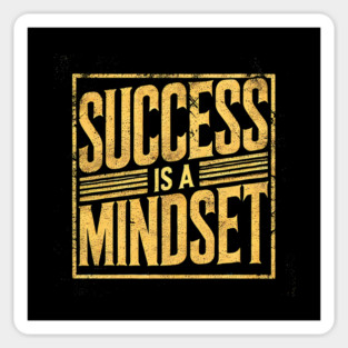 Success is a Mindset, Motivational Quote Sticker