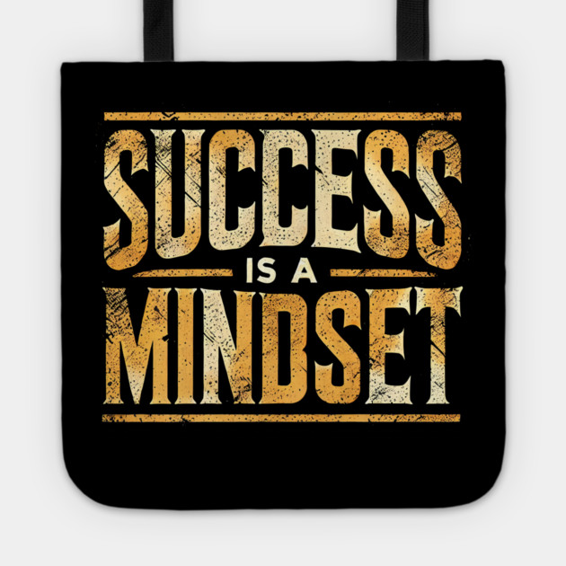 Success is a Mindset, Motivational Quote Tote by logiamerch