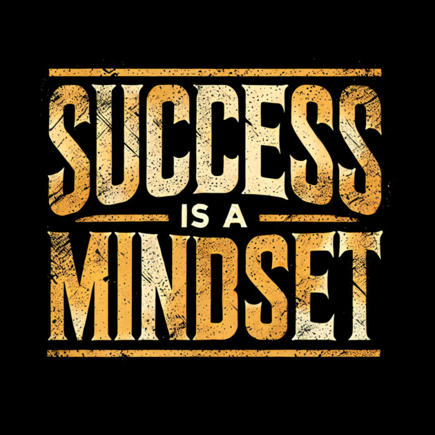 Success is a Mindset, Motivational Quote by logiamerch