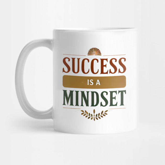Success is a Mindset, Motivational Quote by logiamerch