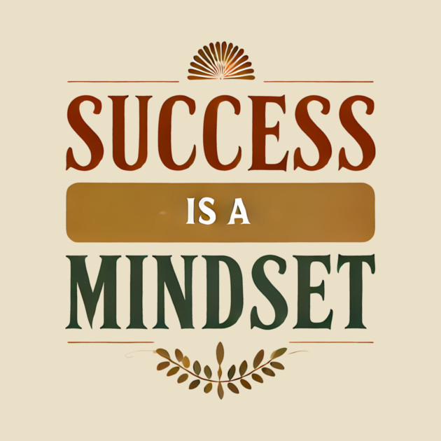 Success is a Mindset, Motivational Quote by logiamerch