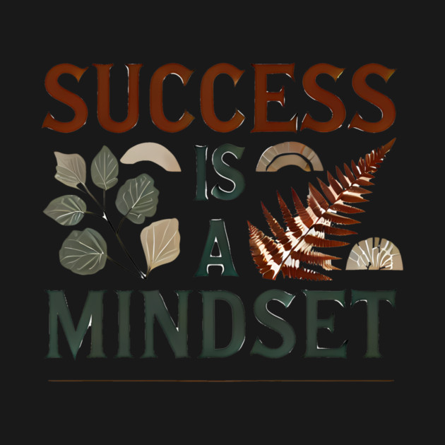 Success is a Mindset, Motivational Quote by logiamerch
