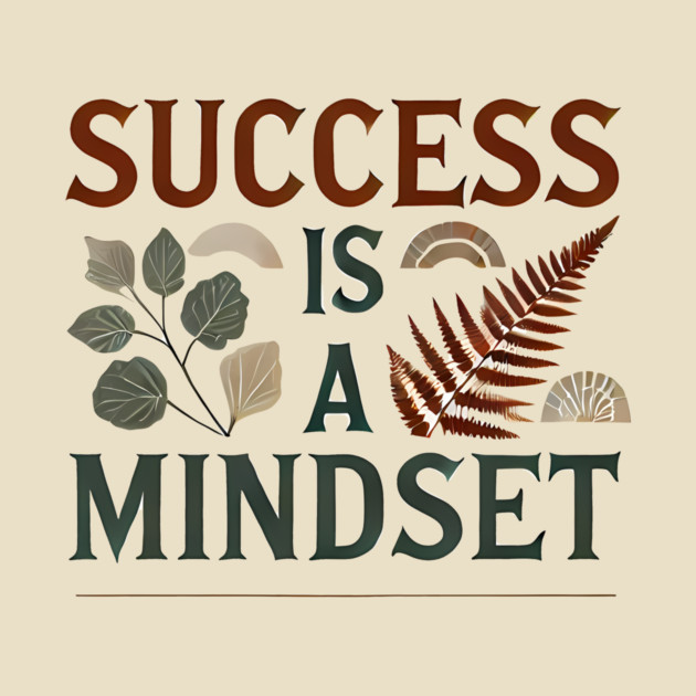 Success is a Mindset, Motivational Quote by logiamerch