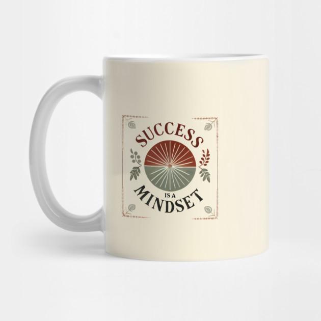 Success is a Mindset, Motivational Quote by logiamerch