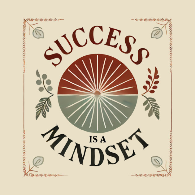 Success is a Mindset, Motivational Quote by logiamerch
