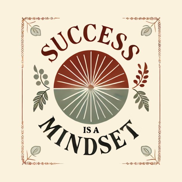Success is a Mindset, Motivational Quote by logiamerch