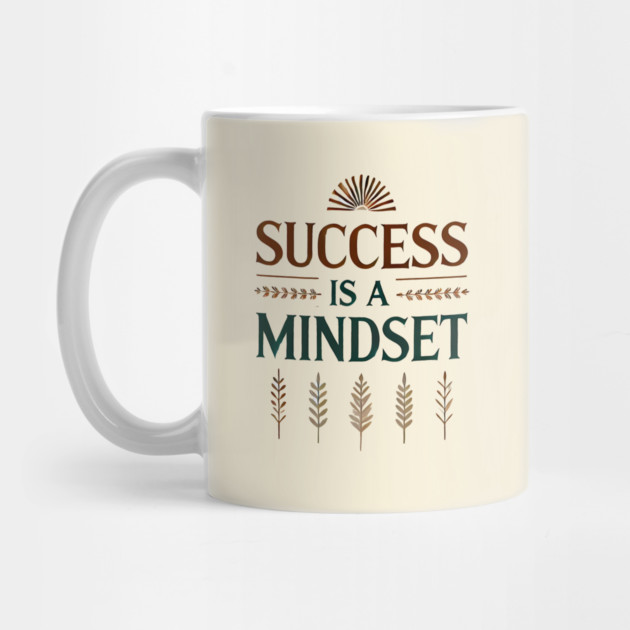 Success is a Mindset, Motivational Quote by logiamerch