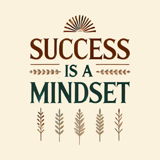 Success is a Mindset, Motivational Quote by logiamerch