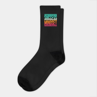Success is a Mindset, Motivational Quote Socks