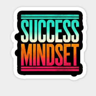 Success is a Mindset, Motivational Quote Sticker