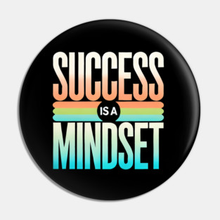 Success is a Mindset, Motivational Quote Pin