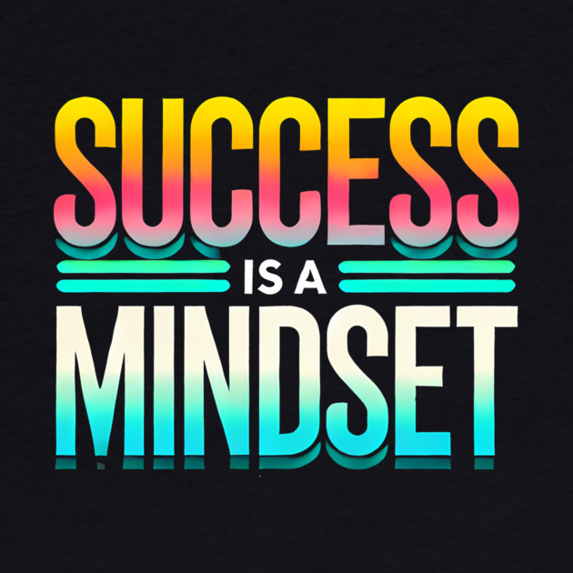 Success is a Mindset, Motivational Quote by logiamerch