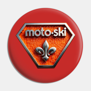 Moto Ski snowmobiles Pin