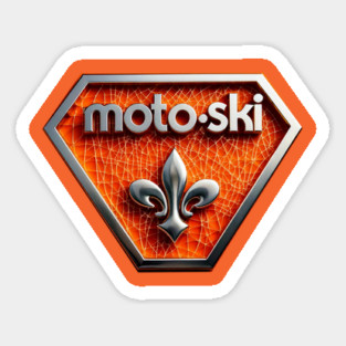 Moto Ski snowmobiles Sticker