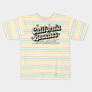 California Beaches: Inspired Summer Vibes and Ocean Dreams Kids T-Shirt