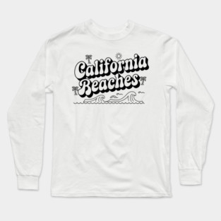 California Beaches: Inspired Summer Vibes and Ocean Dreams Long Sleeve T-Shirt