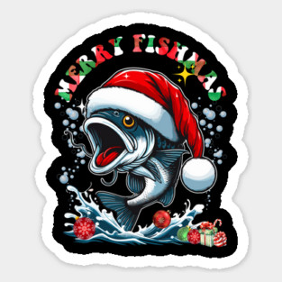 Merry Fishmas Sticker