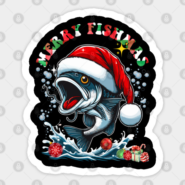 Merry Fishmas Sticker by JessArty