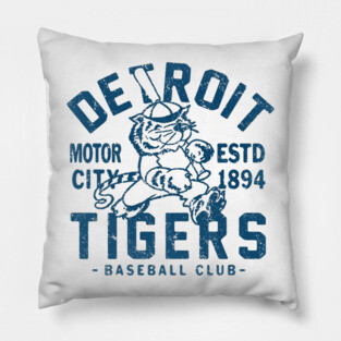 Detroit Tigers Retro Pillow