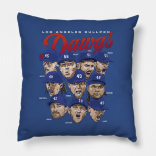 Los Angeles D Bullpen Dawgs Pillow