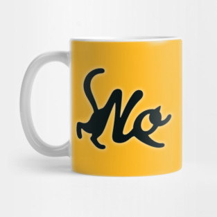 Black Cat Says no Mug